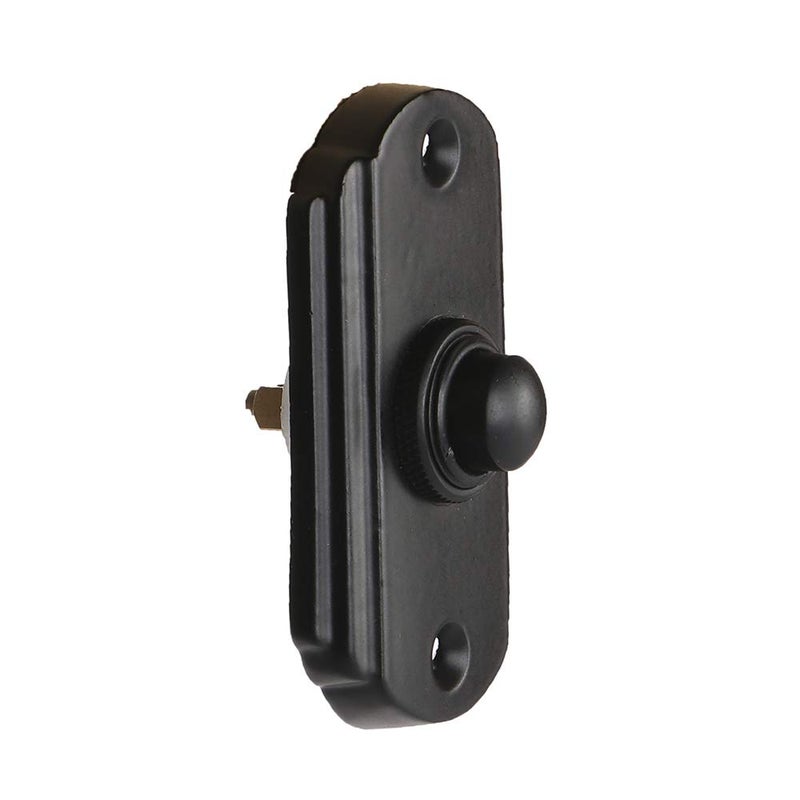 A29 Black Powder Coated Cast Iron Doorbell Button â€“ 2 5/8" x 1 1/2" â€“ Recess Mount, Antique Design, Wired for Two-Wire Chimes, Weather Resistant, Easy DIY Installation - Image 3